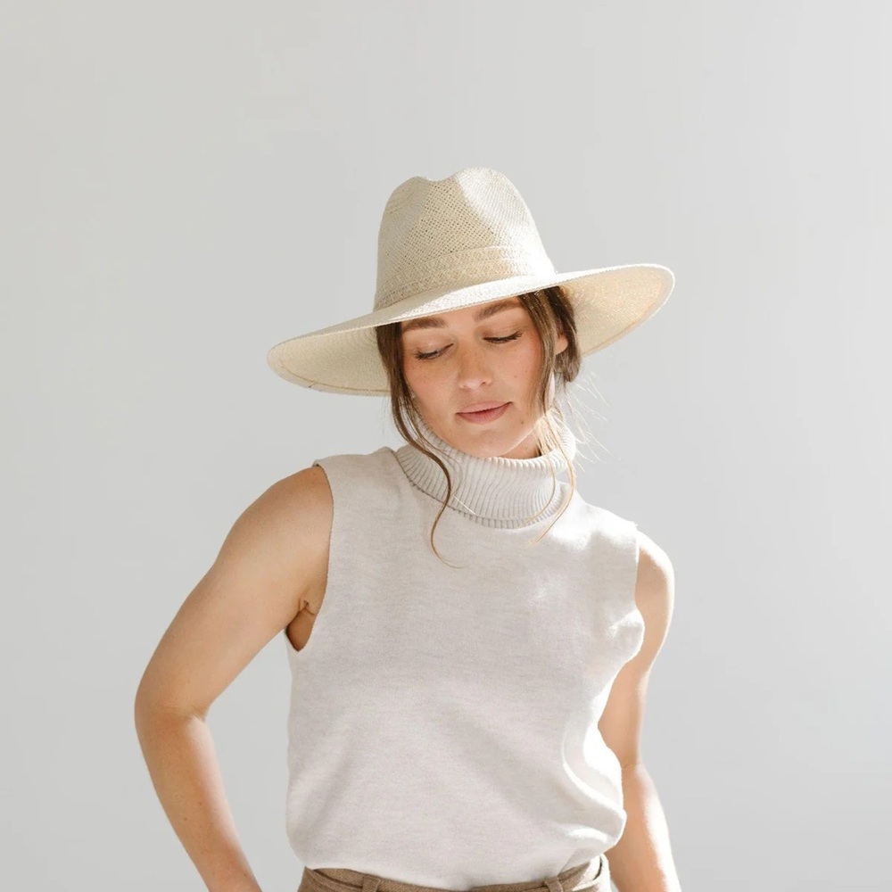 Gigi Pip Fiona Straw Hat Cream size XS 55